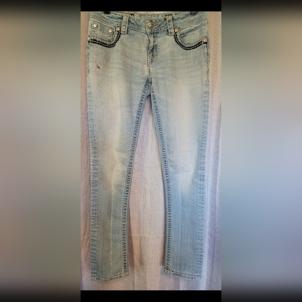 Miss Me Light Blue Skinny Jeans